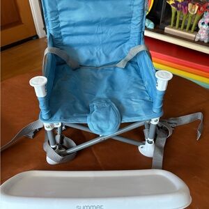 Blue Portable Booster Seat/high chair